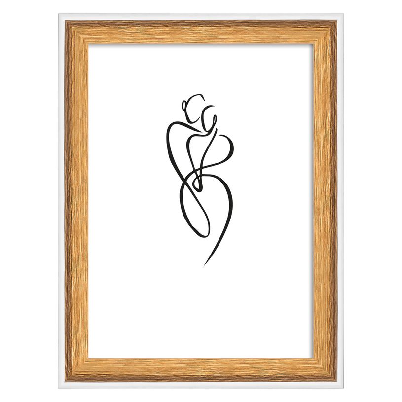 4004122406944-Cadre photo bois WALTHER "Silhouette" 10 x 15 cm coloris naturel--0