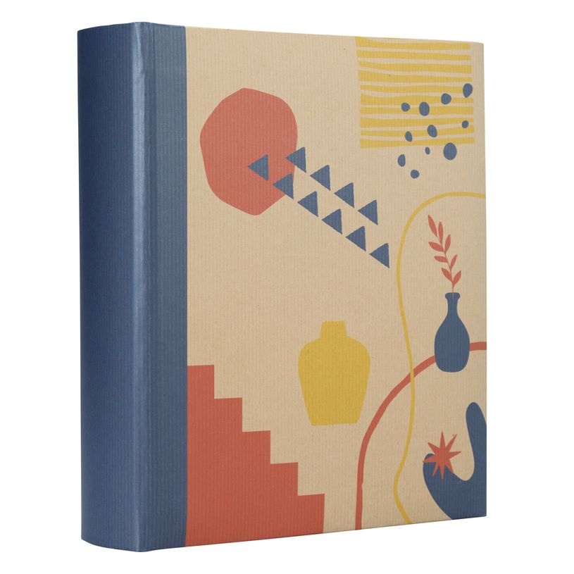 3173741254302-Album photos fantaisie memo 200 ERICA "Kraffty 4" pour 200 photos 11,5 x 15 cm coloris bleu--1