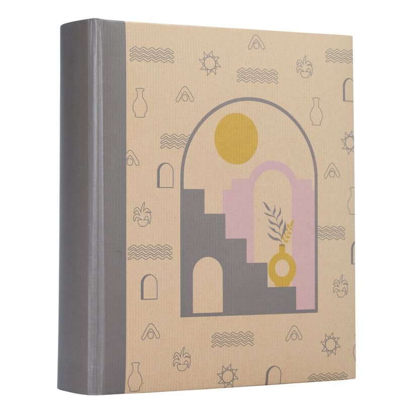 3173745254308-Album photos fantaisie memo 200 ERICA "Kraffty 4" pour 200 photos 11,5 x 15 cm coloris gris--1