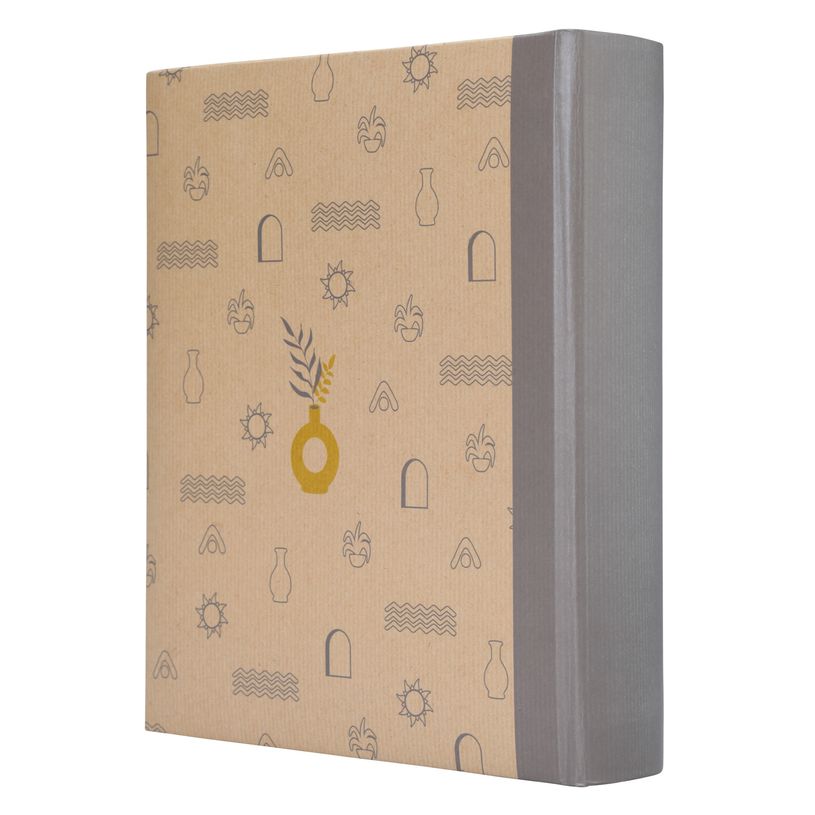 3173745254308-Album photos fantaisie memo 200 ERICA "Kraffty 4" pour 200 photos 11,5 x 15 cm coloris gris--2