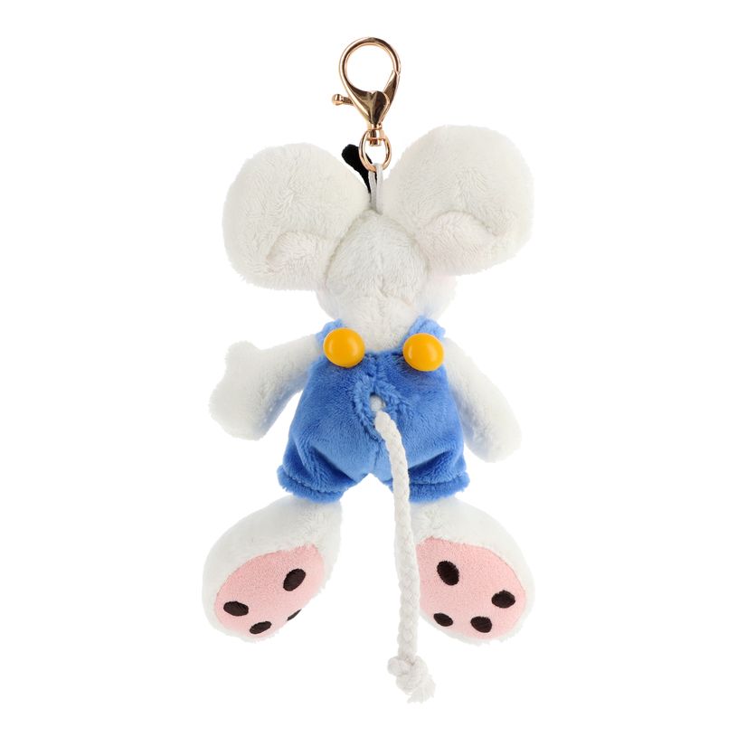 5027148040168-Porte-clés peluche Diddl en salopette Bleue 15cm--1