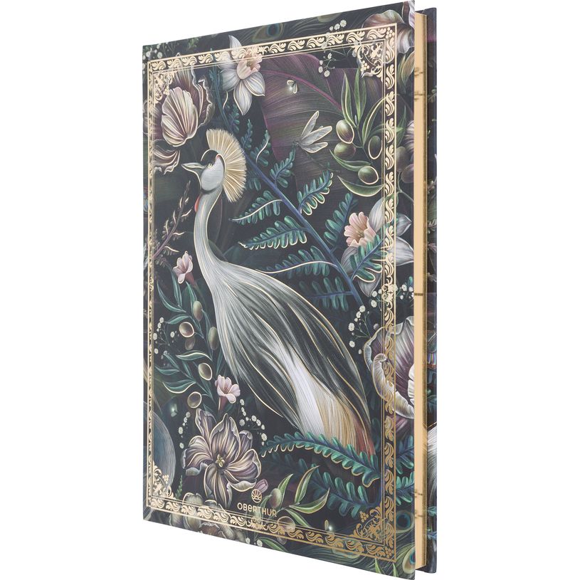 3664447196855-Baroque - carnet a4 rigide ligné - 200 pages - grues--0