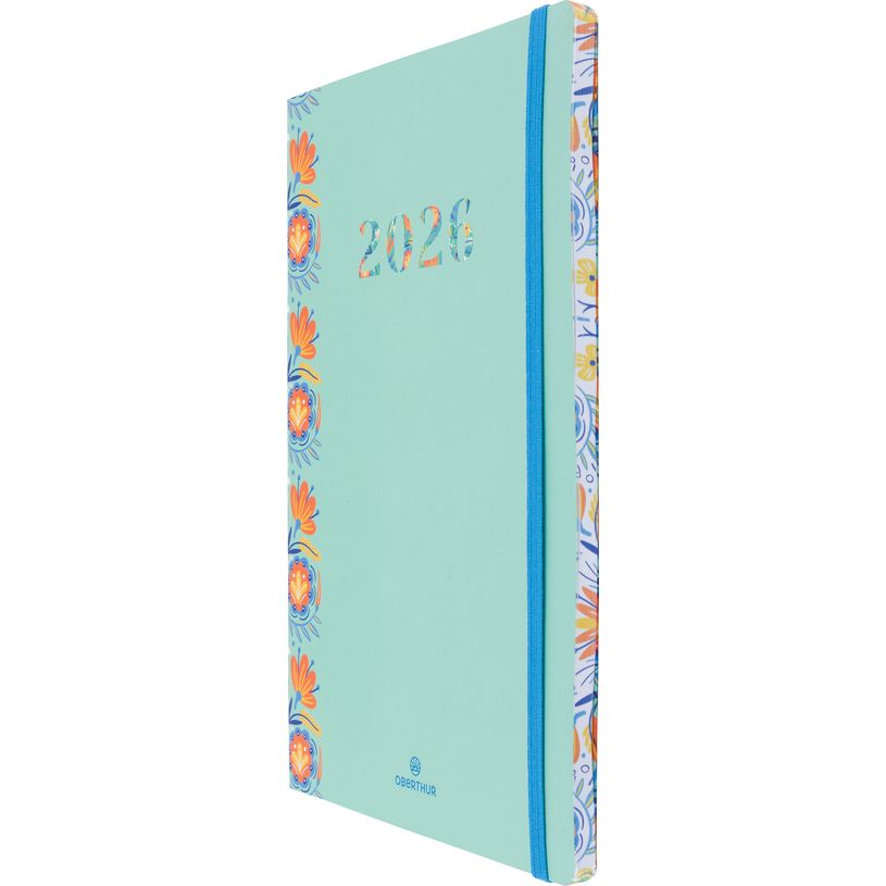 3664447211664-Agenda Merida - 1 semaine sur 2 pages - 17 x 24,5 cm - vert - Oberthur--2