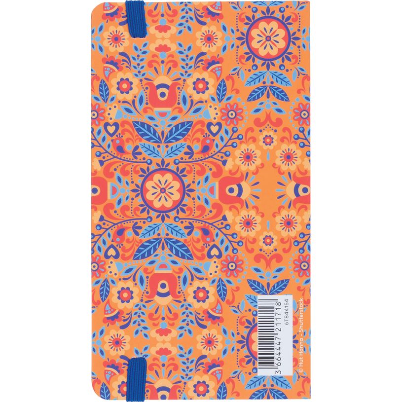 3664447211718-Agenda Merida - 1 semaine sur 2 pages - 9,5 x 17,5 cm - orange - Oberthur--2