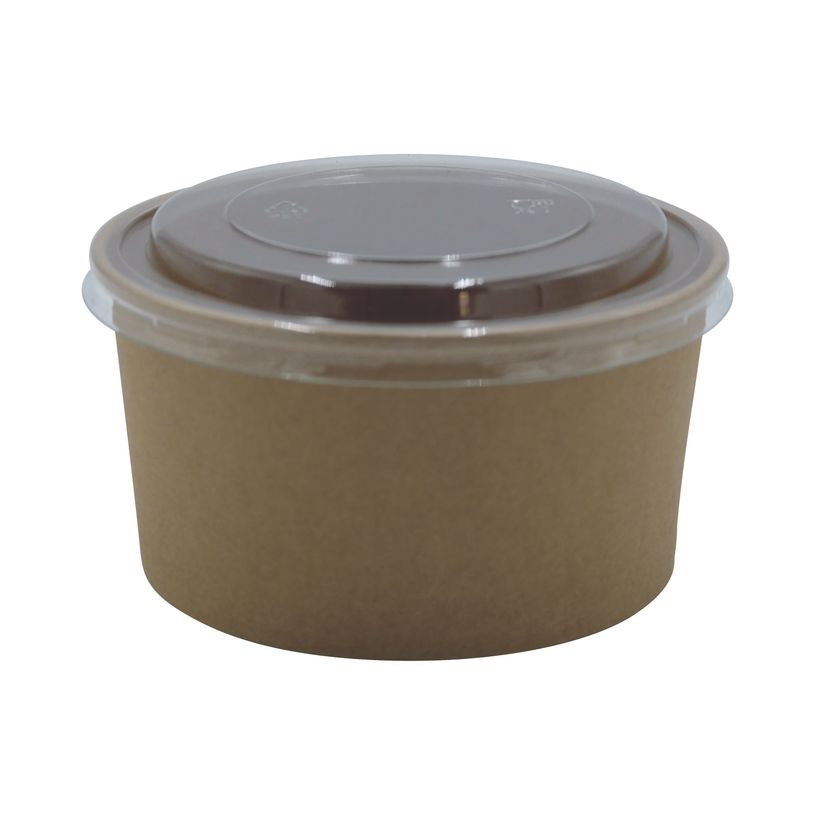 13434030032207-300 Bols salade Kraft  750 ml + Couvercles--0