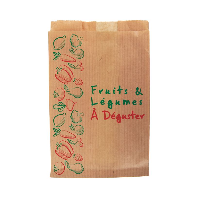 3434033501543-1000 Sacs kraft fruits 1 kg - 17 + 6 x 26 cm --0