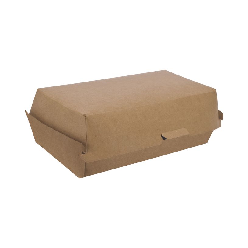 3434030041103-50 Boîtes sandwich Kraft brun  - 220 x 107 x 75 mm--0