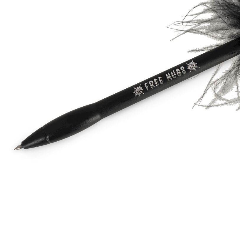 8052694039110-Legami - Stylo lumineux à encre gel - Halloween Noir - avec Araignée - Pointe moyenne--2