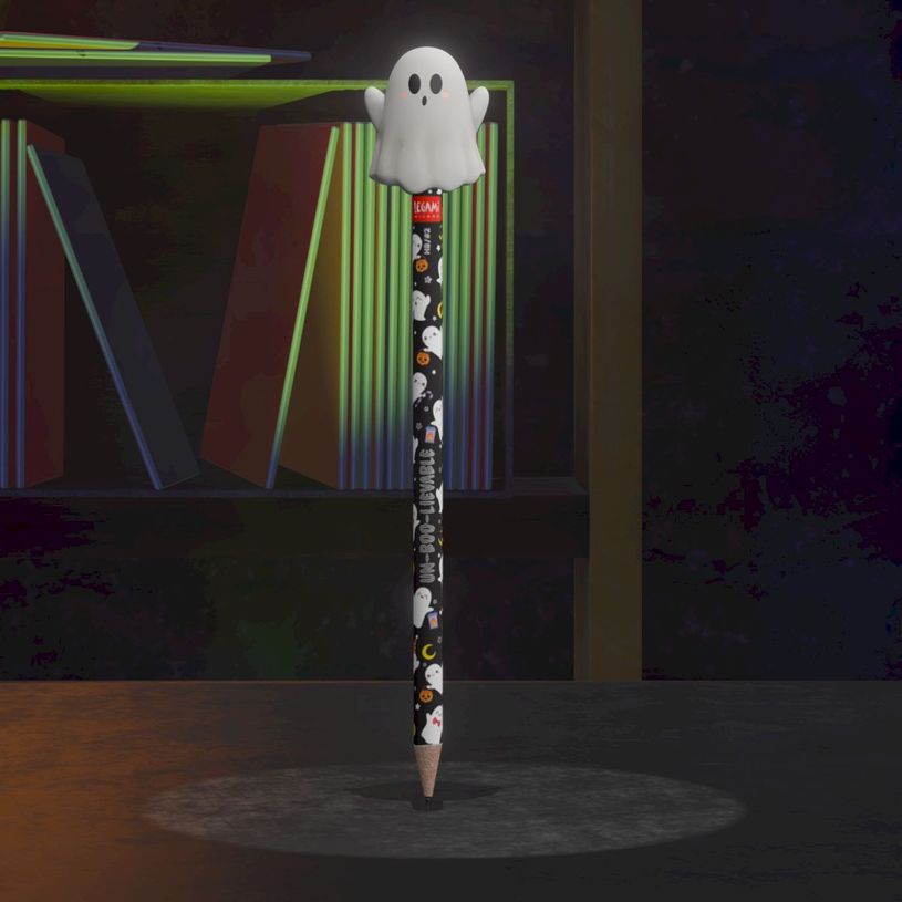 8052694039172-Legami - Crayon à papier - Halloween - Ghost - avec Gomme - Senteur vanille--2