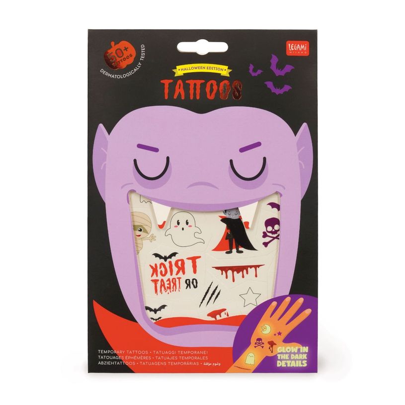 8052694038045-Legami - Tatouages éphémères - Halloween - Tattoos--0