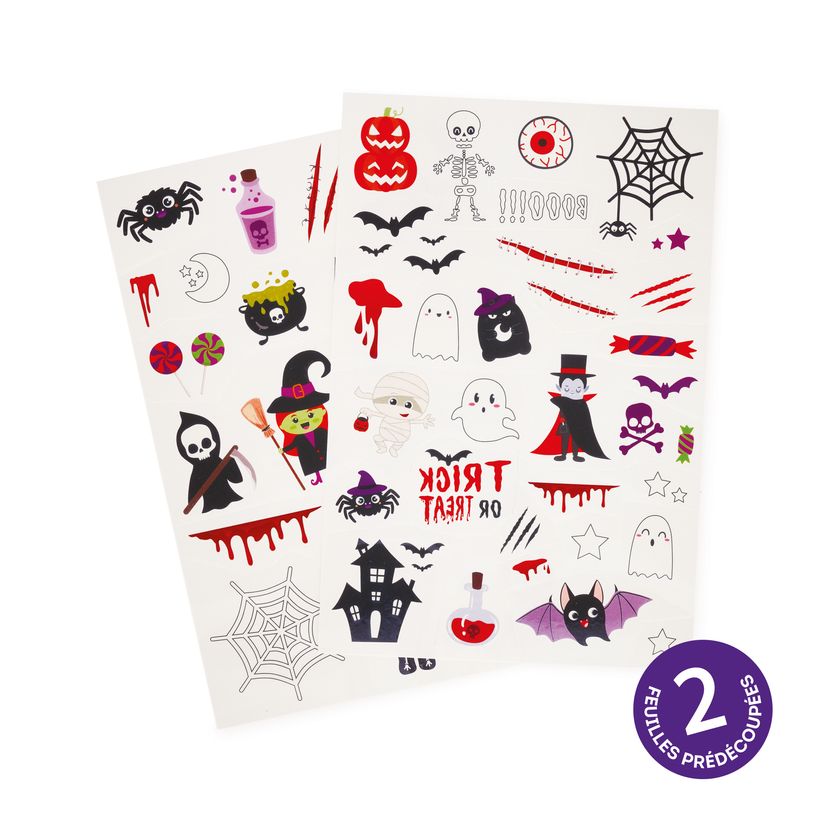 8052694038045-Legami - Tatouages éphémères - Halloween - Tattoos--5