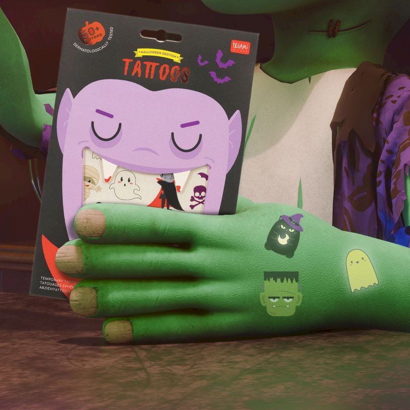 8052694038045-Legami - Tatouages éphémères - Halloween - Tattoos--3