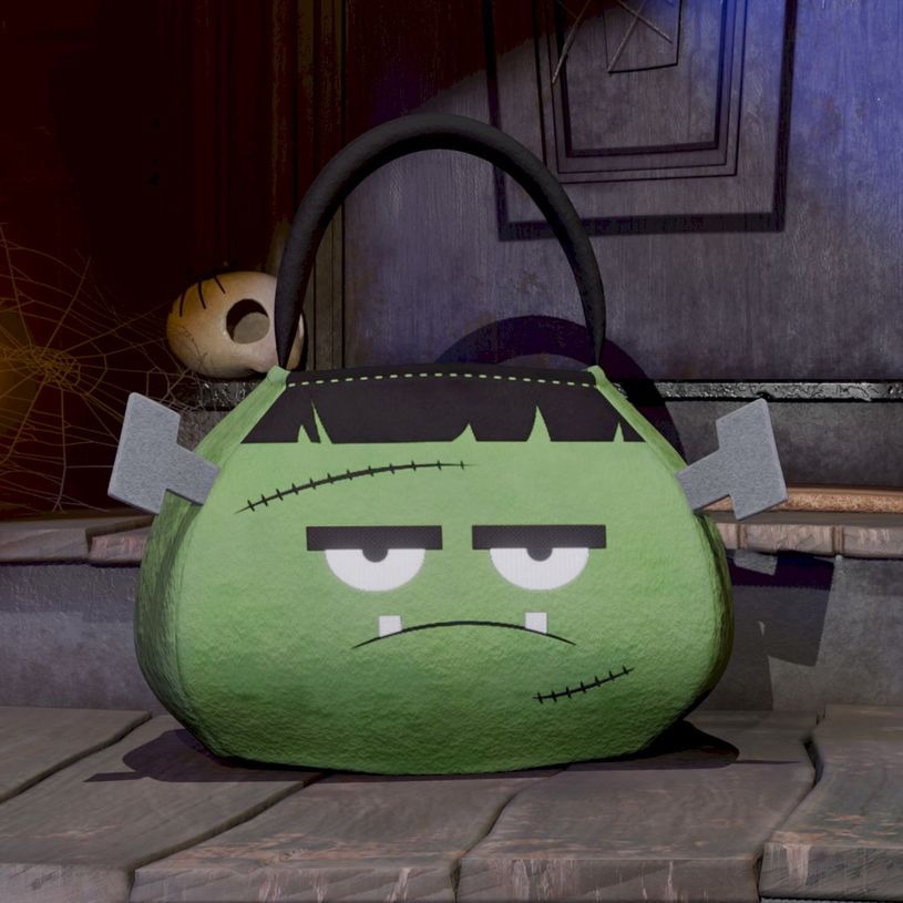 8052694037758-Legami - Sac pour « un Bonbon ou un Sort ? » - Frankenstein - Trick or Treat Halloween--3