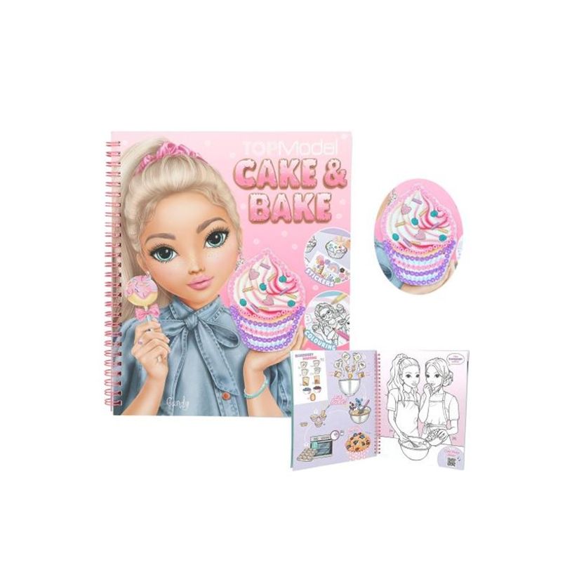 4010070695514-TOPModel Cake & Bake - livre de coloriage / d'activités (relié par spirale)-P_405249070_3-5