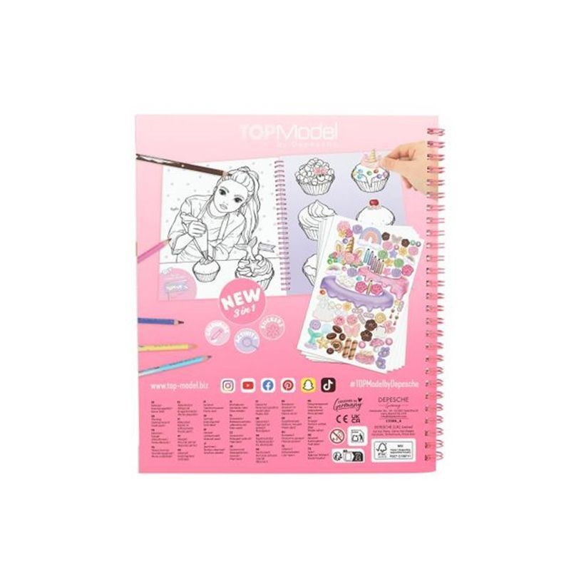 4010070695514-TOPModel Cake & Bake - livre de coloriage / d'activités (relié par spirale)-P_405249070_4-6