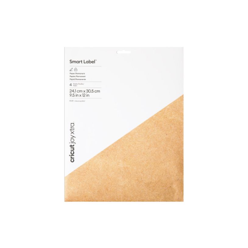 093573318597-Cricut Joy Xtra Smart Label - Papier - 241 x 305 mm - marron kraft - permanent (pack de 4)-P_405249075_1-2