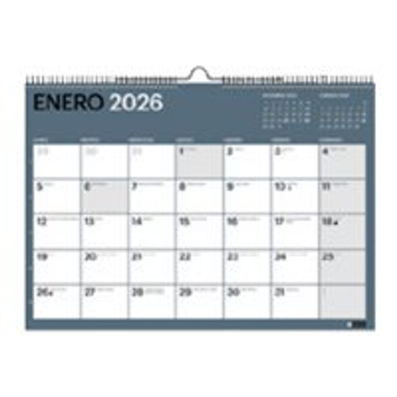 8422593284001-Miquelrius - Calendrier - fixation murale - 2025 - 2026 - mois à afficher - A3 (297 x 420-P_405249280_1-0