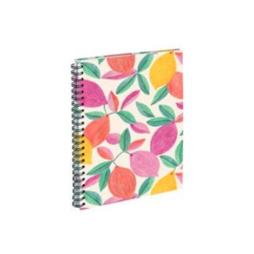 3700368835258-BLUE ART Summer Breeze - Cahier de notes - 15,3 x 20,6 cm - 60 feuilles / 120 pages - citr-P_405249555_1-0