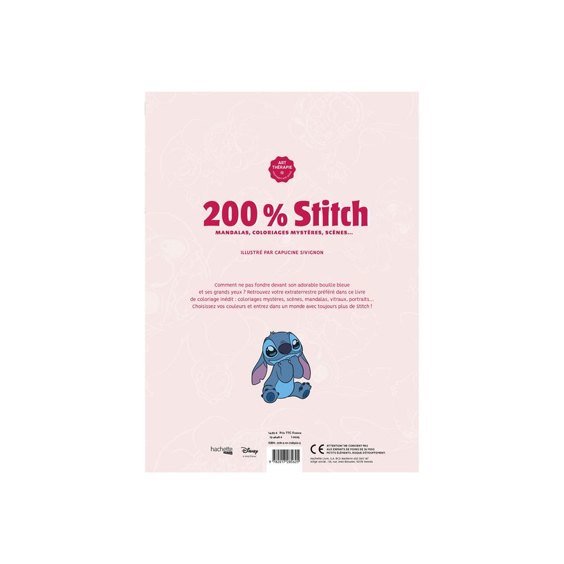 9782017285625-200% Stitch - par Capucine Sivignon - livre à colorier-P_405249630_3-4