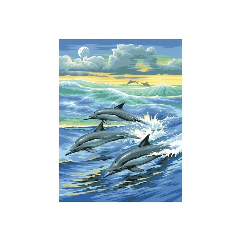 5013634000310-OZ INTERNATIONAL Enfants-Dauphins - Peinture par numéro-P_405249710_1-0