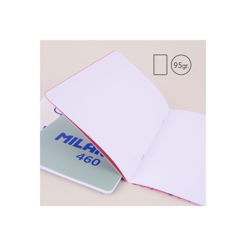 8411574112600-Milan 460 Since 1918 - Cuaderno - grapado - A5 (148 x 210 mm) - 24 hojas / 48 páginas - l-P_405249744_6-1