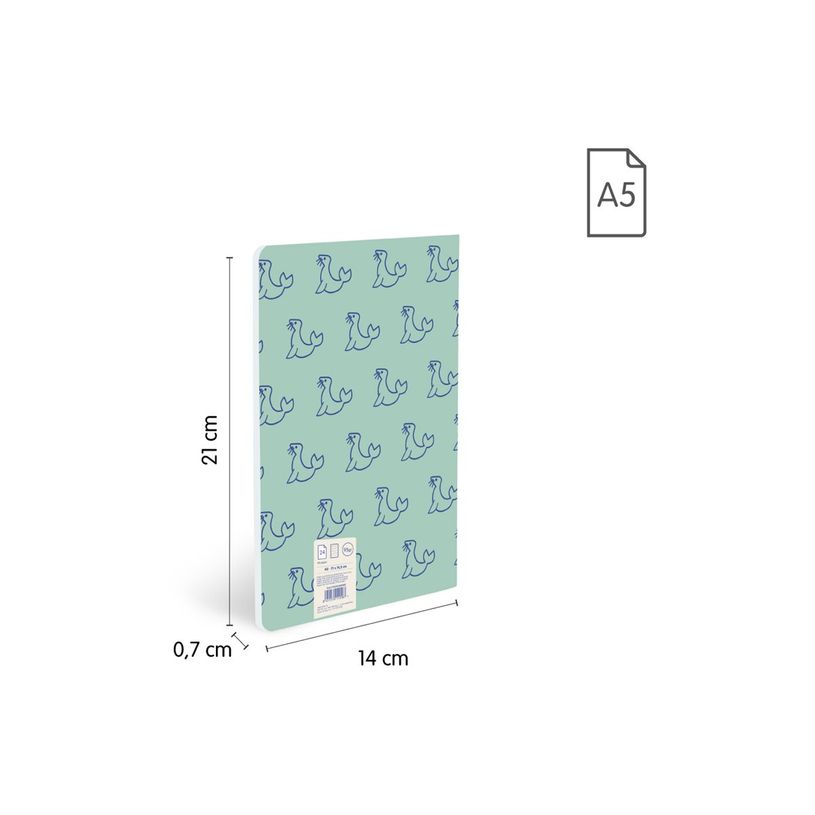 8411574112587-Milan 460 Since 1918 - Cuaderno - grapado - A5 (148 x 210 mm) - 24 hojas / 48 páginas - ra-P_405249746_3-4