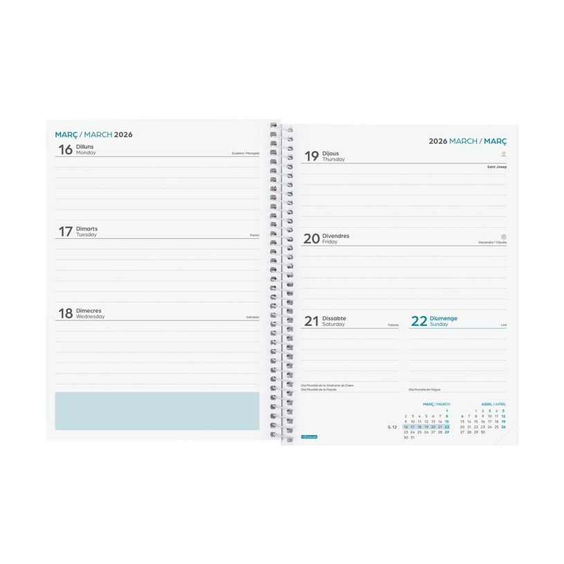 8422952397908-Agenda escolar espiral Cool 1/4 SVH 25-26 Rosa 155x212-P_405250009_1-3