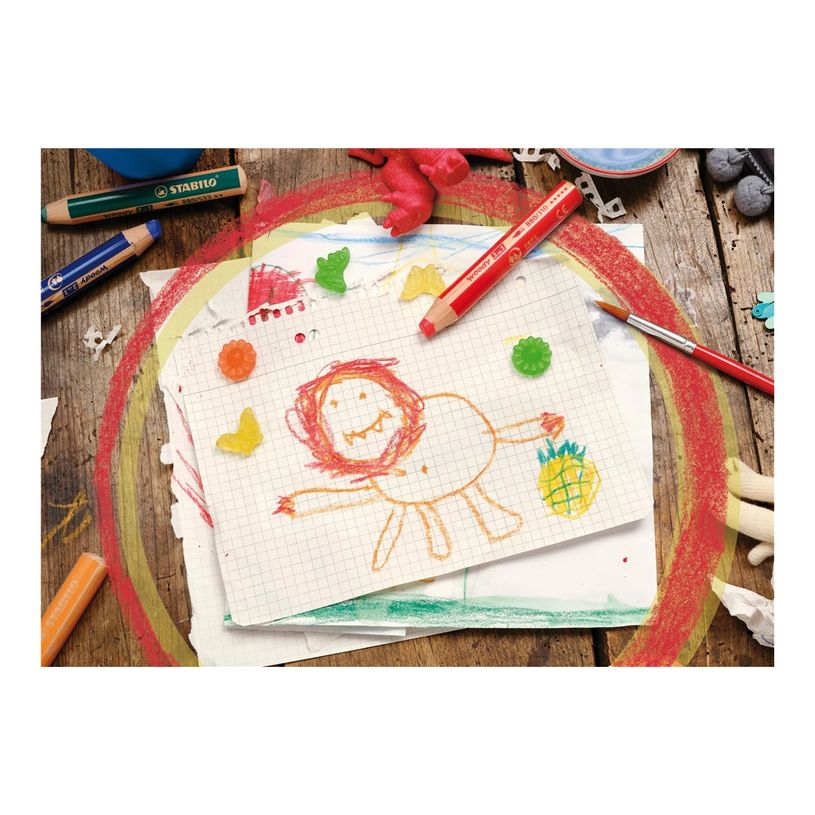 4006381605342-STABILO woody 3 in 1 Multi-talented - Crayon de couleur, crayon et ensemble de crayon pour aquarelle - couleurs as-P_405250372_5-1