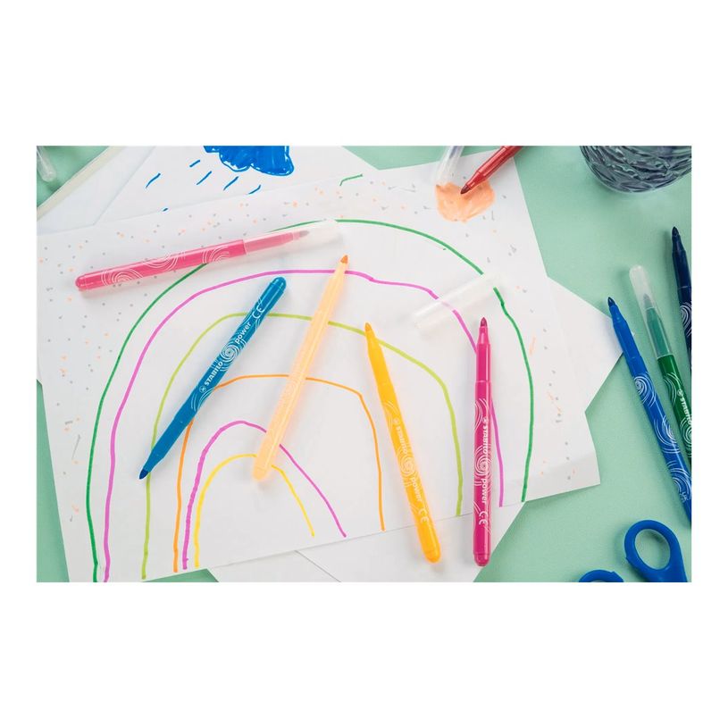 3168070281440-STABILO power - Crayon-feutre - couleurs assorties - 2 mm - moyen-P_405250391_4-2
