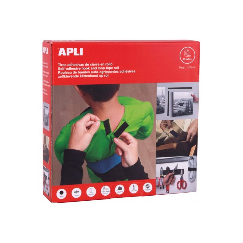 8410782170181-APLI kids - Rouleau de bandes auto agripantes adhésives - 20 mm x 25 m - noir - acrylique-P_405250429_1-0