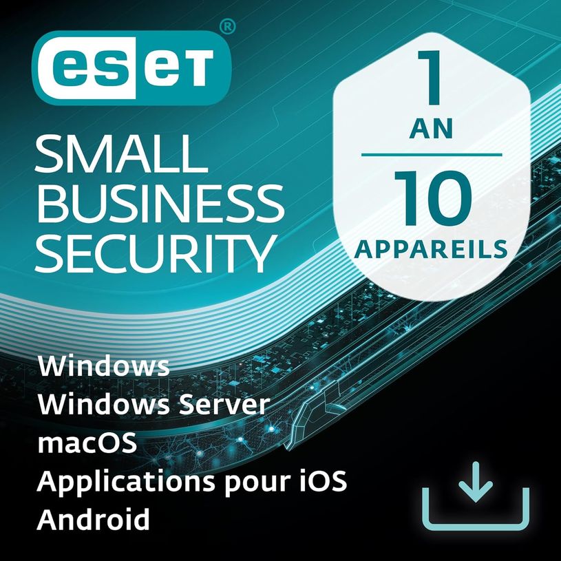 0404052512595-ESET Small Business Security Pack - Licence d'abonnement - 1 an - 10 appareils--0