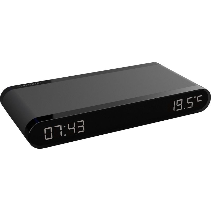 3499550388480-Thomson - Réveil avec chargeur induction – 15 W - USB-C - noir--1