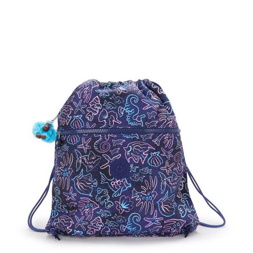 198265381306-Kipling SUPERTABOO - Sac moyen à cordon de serrage - Disco Fish--0
