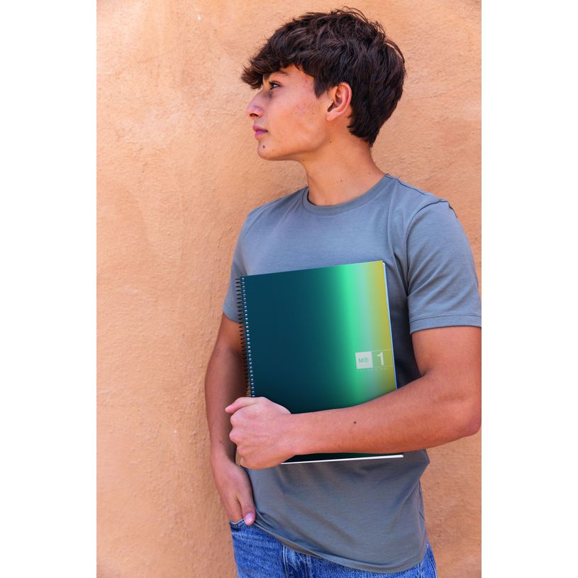 8422593040676-Miquelrius Notebook design Aurora - Cahier à spirale - A5 - 80 feuilles - petits carreaux (5x5 mm) - p--5