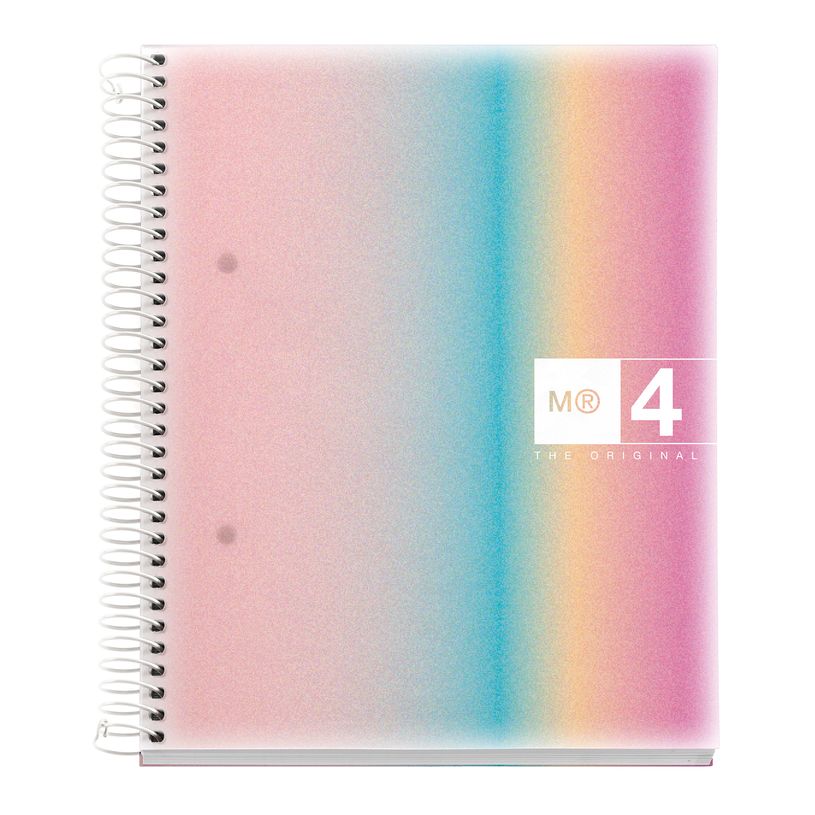 8422593040966-Miquelrius Notebook design Aurora - Cahier à spirale - A5 - 120 feuilles - petits carreaux (5x5 mm) - --0