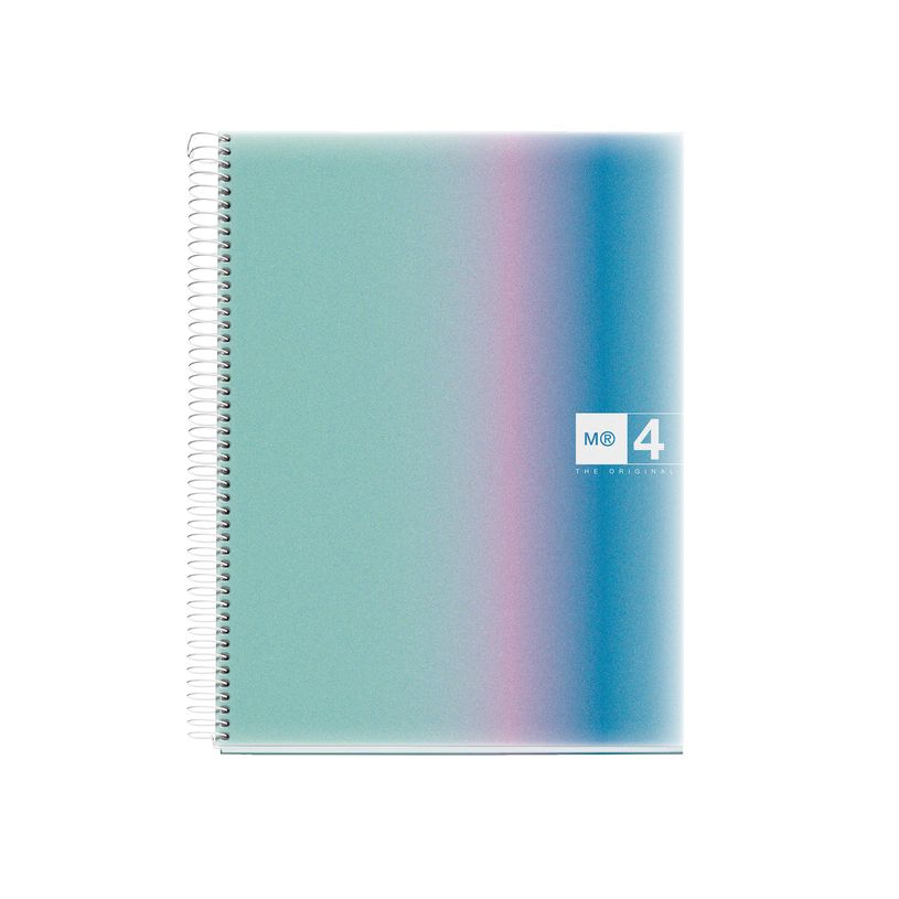 8422593042595-Miquelrius Notebook design Aurora - Cahier à spirale - A5 - 120 feuilles - ligné - santorini--0