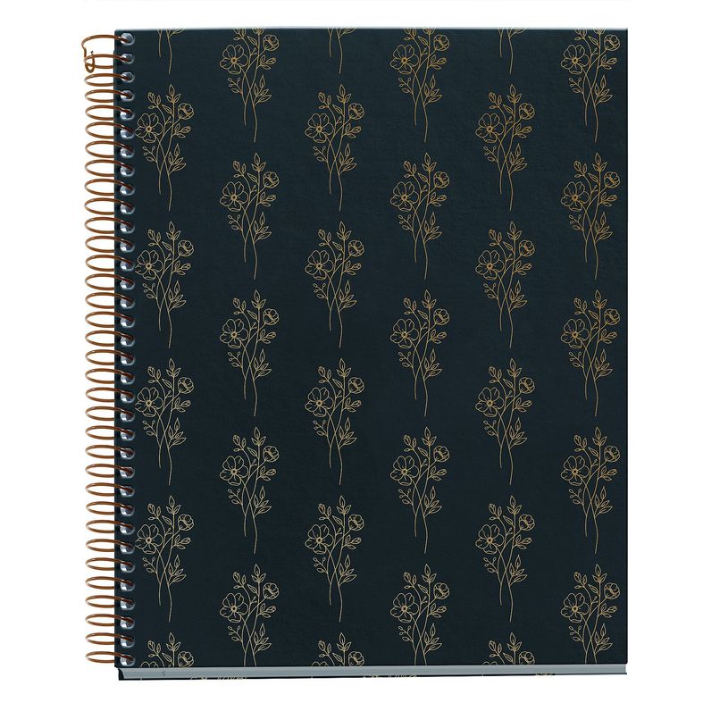 8422593040478-Miquelrius Notebook design Lifestyle - Cahier à spirale - A5 - 100 feuilles - petits carreaux (5x5 mm) - bouq--0