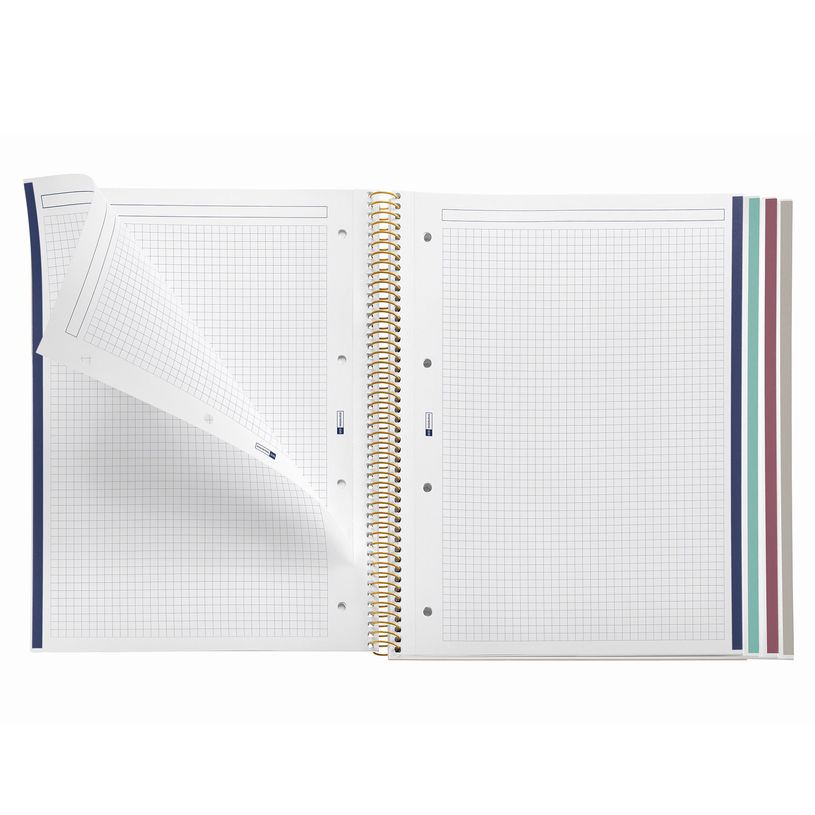 8422593469323-Miquelrius Notebook design Lifestyle - Cahier à spirale - A4 - 100 feuilles - petits carreaux (5x5 mm)--2