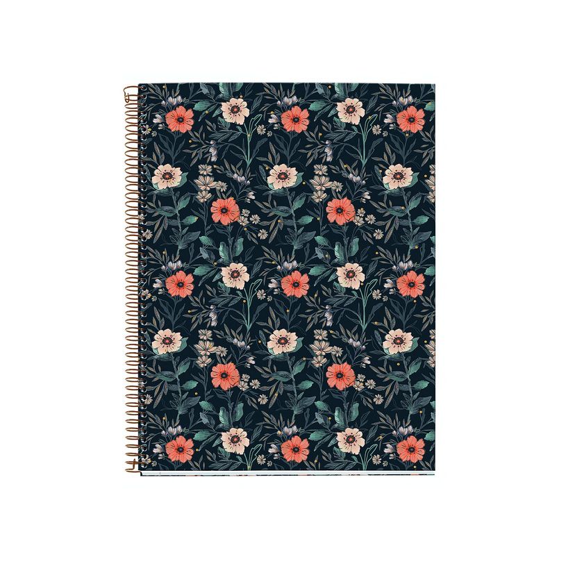 8422593040454-Miquelrius Notebook design Lifestyle - Cahier à spirale - A4 - 100 feuilles - petits carreaux (5x5 mm) - flow--0