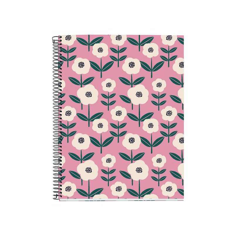 8422593040577-Miquelrius Notebook design Lifestyle - Cahier à spirale - A4 - 100 feuilles - petits carreaux (5x5 mm) - pi--0