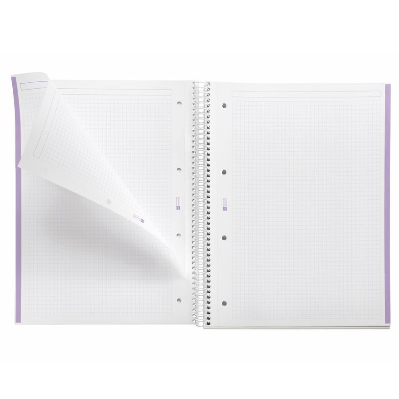 8422593043868-Miquelrius Notebook design Natura - Cahier à spirale - A5 - 80 feuilles - petits carreaux (5x5 mm) - v--2