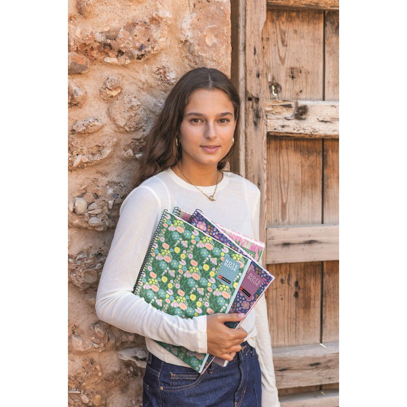 8422593043868-Miquelrius Notebook design Natura - Cahier à spirale - A5 - 80 feuilles - petits carreaux (5x5 mm) - v--5