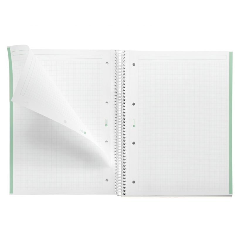 8422593043882-Miquelrius Notebook design Natura - Cahier à spirale - A5 - 80 feuilles - petits carreaux (5x5 mm) - f--2