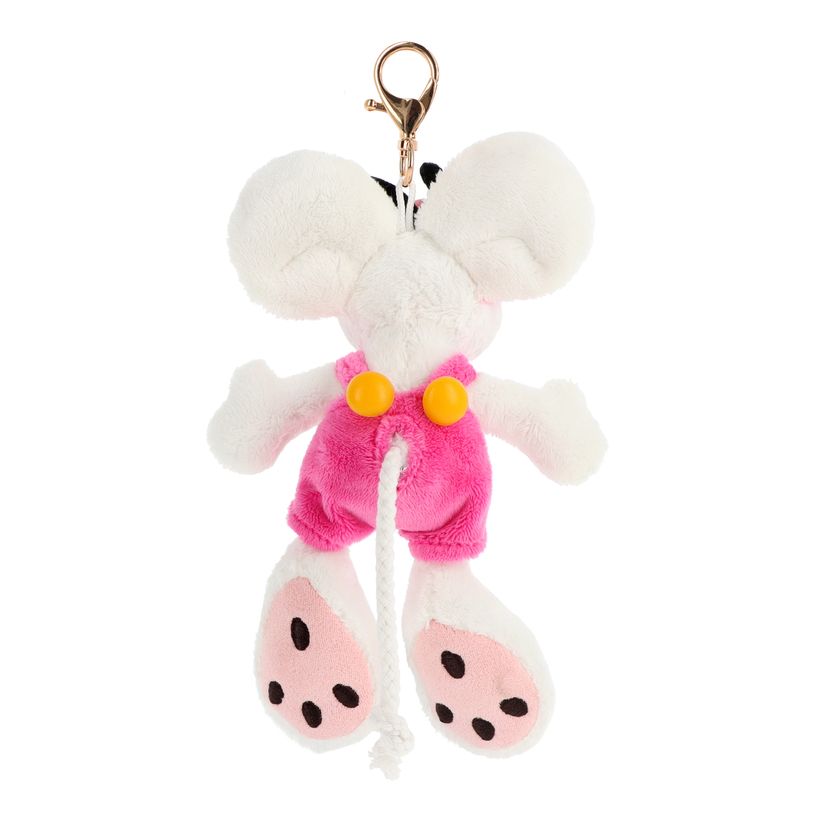 5027148040175-Porte-clés peluche Diddl en salopette Rose 15cm--1