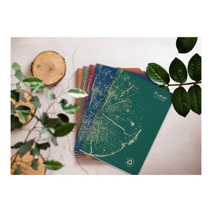 3210330684963-Forever - Cahier de notes - 90 x 140 mm - 48 feuilles / 96 pages - blanc - doublé - dispo-P_405251349_3-3