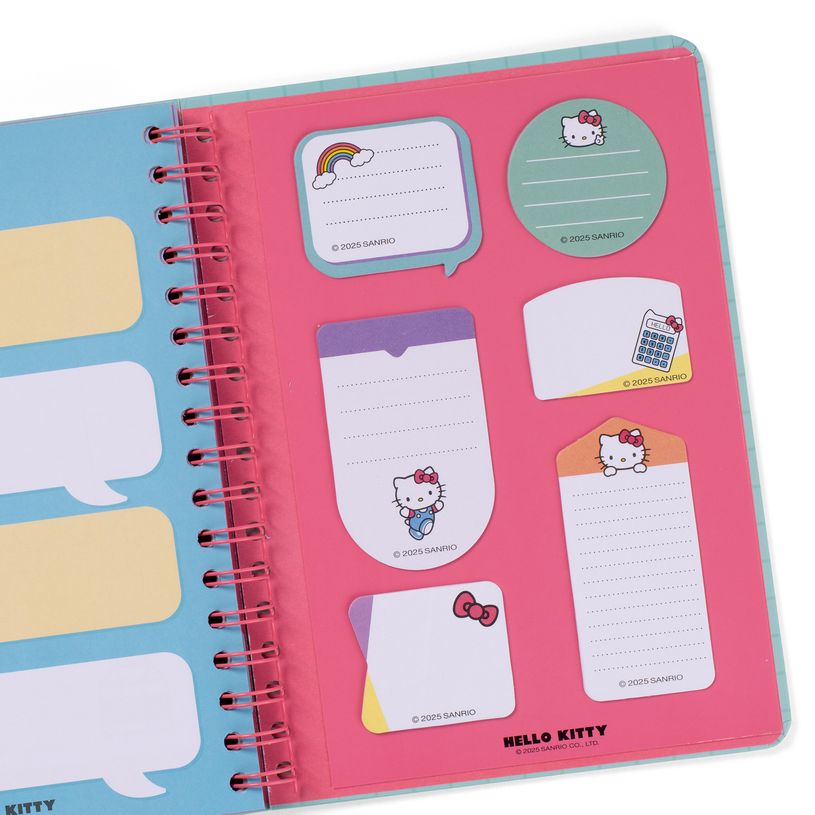 8445641065360-Mr. Wonderful Hello Kitty - Agenda - 2025-2026 - vue de la semaine - anneaux métalliques reliés - petits - 160 pages --P_405251358_3-2