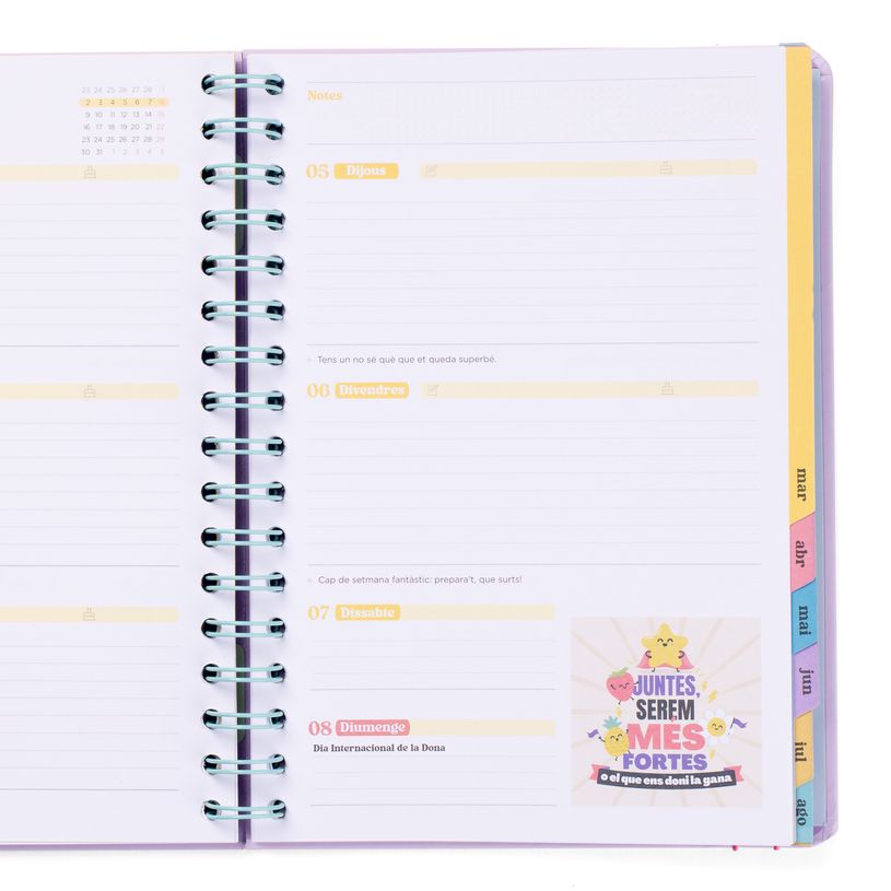 8445641063441-Mr. Wonderful Wonder - Agenda - 2025-2026 - semana vista - encuadernado anillas metálicas - 160 páginas - Catal