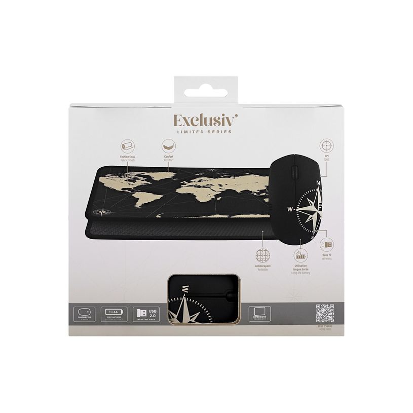 3303170118030-T'nB EXCLUSIV' - Souris sans fil - avec tapis souris TRAVEL-P_405251790_4-1