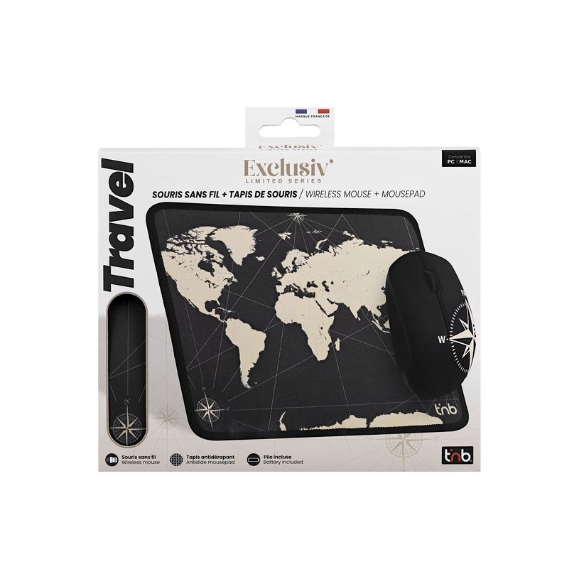 3303170118030-T'nB EXCLUSIV' - Souris sans fil - avec tapis souris TRAVEL-P_405251790_6-3