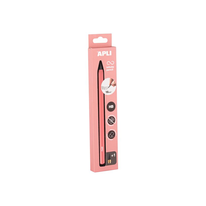 8410782198031-Apli - Crayon Éternel HB - Rose - Écriture Durable-P_405251799_1-1